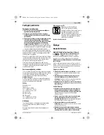 Предварительный просмотр 109 страницы Bosch GMF 1600 CE Original Instructions Manual