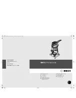 Preview for 1 page of Bosch GMR 1 Professional Original Instructions Manual