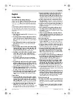 Предварительный просмотр 9 страницы Bosch GNA 18V-16 Original Instructions Manual