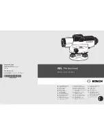 Bosch GOL 20 G Original Instructions Manual preview