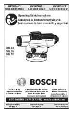 Bosch GOL 24 Operating And Safety Instructions Manual preview