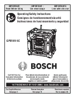 Preview for 1 page of Bosch GPB18V-5C Operating/Safety Instructions Manual