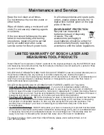 Preview for 8 page of Bosch GPL2 Operating/Safety Instructions Manual