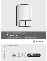 Предварительный просмотр 1 страницы Bosch Greenstar ZBR21-3A Operating Instructions Manual