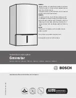 Bosch Greenstar Installation And Service Instructions Manual preview