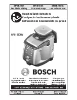 Bosch GRL160DHV - Dual-Axis Self-Leveling Rotary Laser Operating/Safety Instructions Manual preview