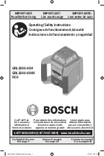 Предварительный просмотр 1 страницы Bosch GRL2000-40H Operating/Safety Instructions Manual