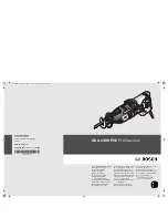 Предварительный просмотр 1 страницы Bosch GSA 1300 PCE Professional Original Instructions Manual