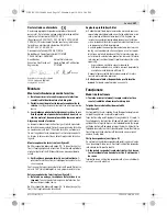 Preview for 107 page of Bosch GSA 1300 PCE Original Instructions Manual