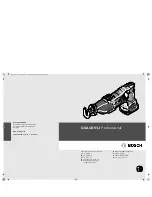 Bosch GSA 18 V-LI Original Operating Instructions предпросмотр