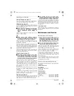 Preview for 17 page of Bosch GSA 18 VE Operating Instructions Manual