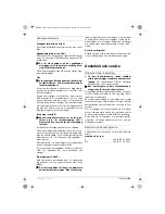 Preview for 63 page of Bosch GSA 18 VE Operating Instructions Manual