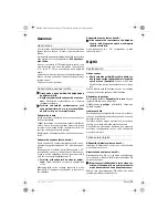 Preview for 73 page of Bosch GSA 18 VE Operating Instructions Manual