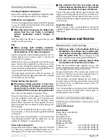 Preview for 9 page of Bosch GSA 18 VEPROFESSIONAL Operating Instructions Manual