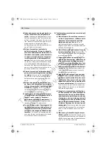 Preview for 62 page of Bosch GSA 36 V-LI Original Instructions Manual