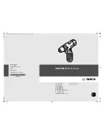 Bosch GSB 1080-2-LI Professional Original Instructions Manual предпросмотр