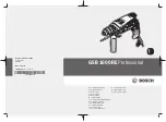 Bosch GSB 1600 RE Original Instructions Manual предпросмотр