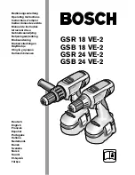 Предварительный просмотр 1 страницы Bosch Gsb 18 ve-2 Operating Instructions Manual