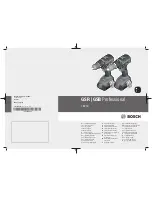 Bosch GSB 18V-50 Instructions Manual preview