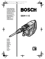 Предварительный просмотр 1 страницы Bosch GSH 11 E Operating Instructions Manual