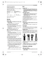 Предварительный просмотр 105 страницы Bosch GSH 27 VC Original Instructions Manual