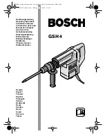 Предварительный просмотр 1 страницы Bosch GSH 4 Operating Instructions Manual