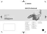 Bosch GSH 5 Professional Original Instructions Manual preview