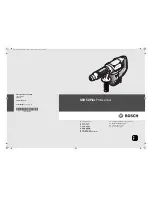 Preview for 1 page of Bosch GSH 5X Plus Professiona Original Instructions Manual