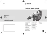 Bosch GSH 7 VC Professional Original Instructions Manual предпросмотр