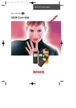 Bosch GSM-Com 608 User Manual preview