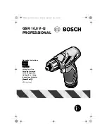 Bosch GSR 10,8 V-LI Professional Operating Instructions Manual предпросмотр