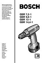 Bosch GSR 12-1 Operating Instructions Manual предпросмотр