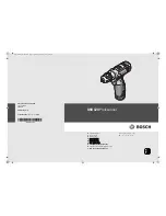 Preview for 1 page of Bosch GSR 12-2-LI Professional Original Instructions Manual