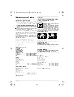 Preview for 10 page of Bosch GSR 12 V PROFESSIONAL Operating Instructions Manual