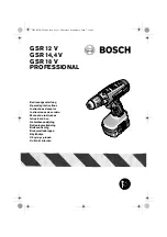 Bosch GSR 14,4 V Operating Instructions Manual предпросмотр