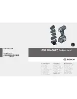 Предварительный просмотр 1 страницы Bosch GSR 18V-60 FC Professional Original Instructions Manual