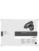 Bosch GSR ProDrive Professional Original Instructions Manual preview