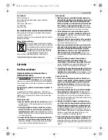 Preview for 147 page of Bosch GSS 230 A PROFESSIONAL Original Instructions Manual