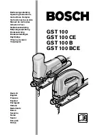 Предварительный просмотр 1 страницы Bosch GST 100 B Operating Instructions Manual