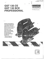 Bosch GST 132 BCE Professional Operating Instructions Manual предпросмотр