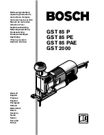 Предварительный просмотр 1 страницы Bosch GST 2000 Operating Instructions Manual