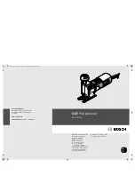 Bosch GST Professional 85 E Original Instructions Manual предпросмотр