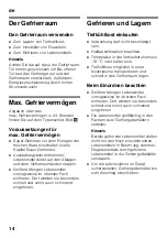 Preview for 14 page of Bosch GSV Series Instructions For Use Manual