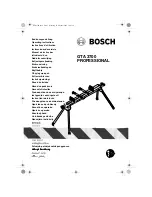 Preview for 1 page of Bosch GTA 3700 Operating Instructions Manual