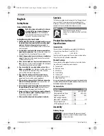 Preview for 8 page of Bosch GTA 600 Professional Original Instructions Manual