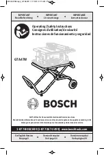 Bosch GTA47W Operating/Safety Instructions Manual предпросмотр