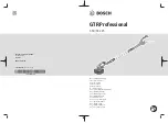 Bosch GTR 55-225 Original Instructions Manual preview