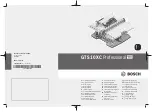 Bosch GTS 10 XC Professional Original Instructions Manual preview