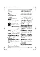 Preview for 11 page of Bosch GWC Professional 12-125 CIE Original Instructions Manual