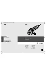 Bosch GWS 10-125 Z Original Instructions Manual preview